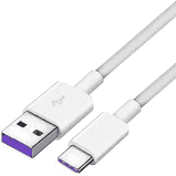 Cablu de date Huawei, USB - Type C, AP71-HL1289, OEM Alb